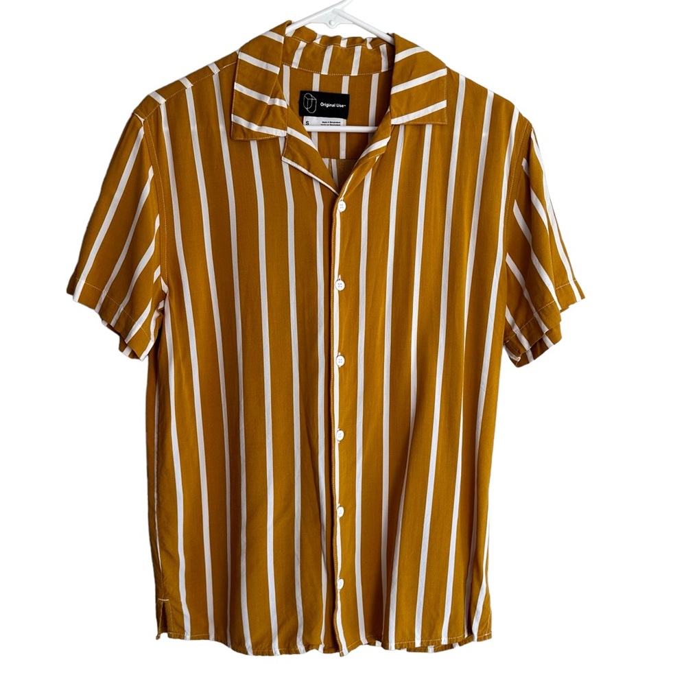 Original Use- Mustard and White Button up Small